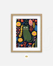 Midnight Garden Cat