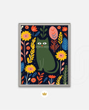 Midnight Garden Cat