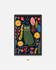 Midnight Garden Cat