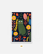Midnight Garden Cat