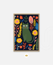 Midnight Garden Cat