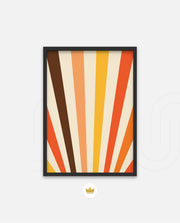 Retro Sunburst Lines