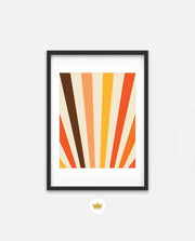 Retro Sunburst Lines