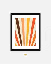 Retro Sunburst Lines