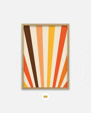 Retro Sunburst Lines