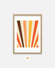 Retro Sunburst Lines