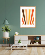 Retro Sunburst Lines