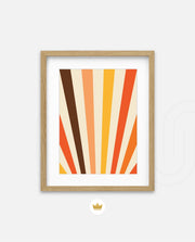 Retro Sunburst Lines