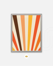 Retro Sunburst Lines