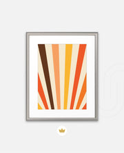 Retro Sunburst Lines