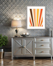 Retro Sunburst Lines
