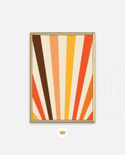 Retro Sunburst Lines