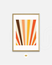 Retro Sunburst Lines