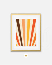 Retro Sunburst Lines