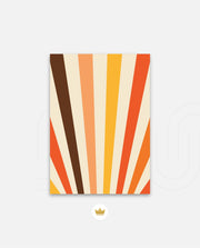 Retro Sunburst Lines
