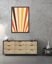 Retro Sunburst Lines