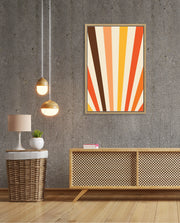 Retro Sunburst Lines