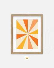 Sunburst Retro Rays