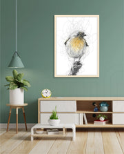Golden Scribble Bird