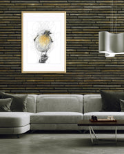 Golden Scribble Bird