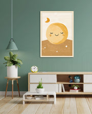 Golden Sleepy Moon