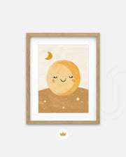 Golden Sleepy Moon