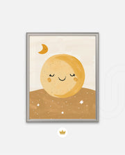 Golden Sleepy Moon