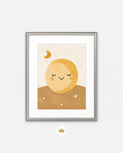 Golden Sleepy Moon