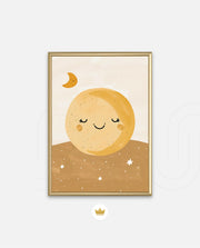 Golden Sleepy Moon