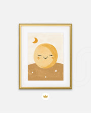 Golden Sleepy Moon