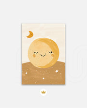 Golden Sleepy Moon