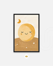 Golden Sleepy Moon