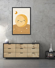 Golden Sleepy Moon