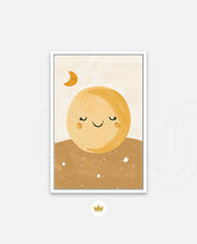 Golden Sleepy Moon