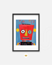 Playful Red Robot