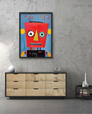 Playful Red Robot