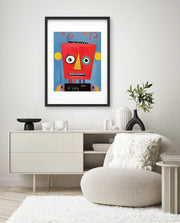 Playful Red Robot