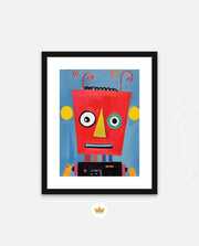 Playful Red Robot