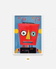 Playful Red Robot