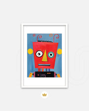 Playful Red Robot