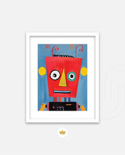 Playful Red Robot