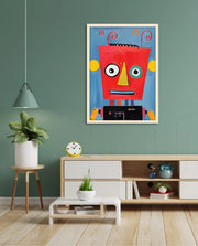 Playful Red Robot