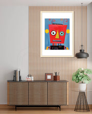 Playful Red Robot
