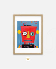 Playful Red Robot