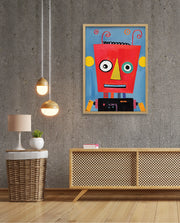 Playful Red Robot