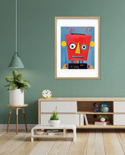 Playful Red Robot
