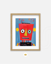 Playful Red Robot