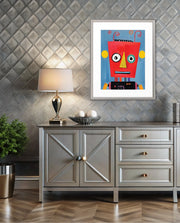 Playful Red Robot