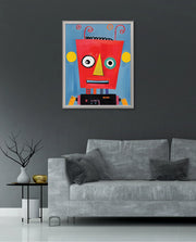 Playful Red Robot