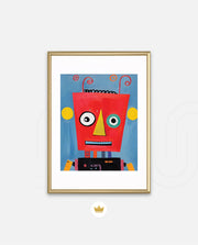 Playful Red Robot